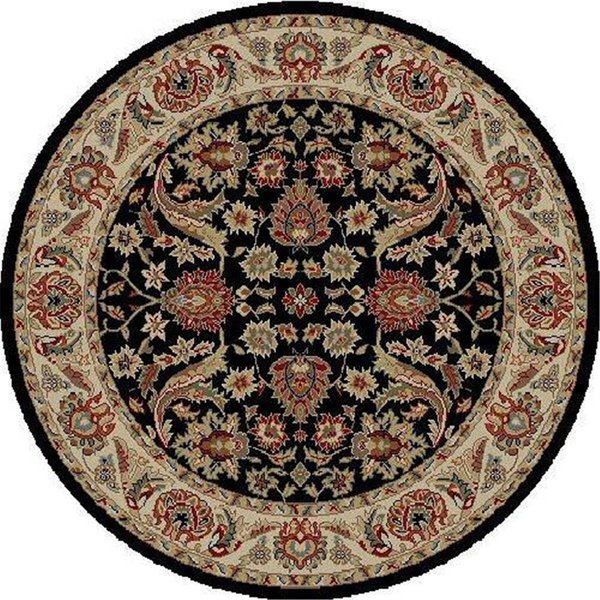 Concord Global 7 ft. 10 in. Ankara Sultanabad - Round, Black 62039